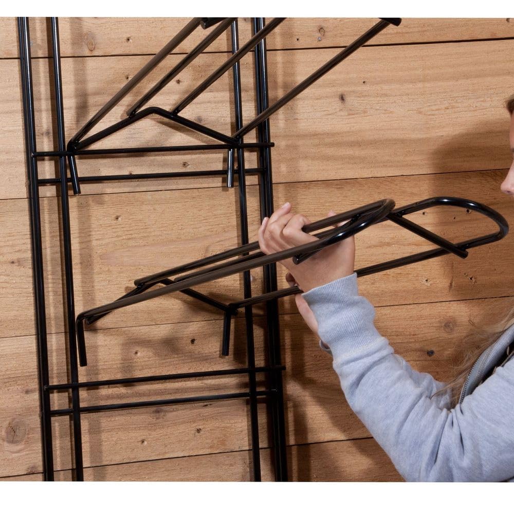 5-Tier Interchangeable Saddle Rack System for Horses - Heavy Duty Steel Tack Room Organizer with 5-Year Warranty | Customizable Storage Solution for Western, English & Trail Riding Equipment | Perfect for Barns, Stables & Equestrian Centers