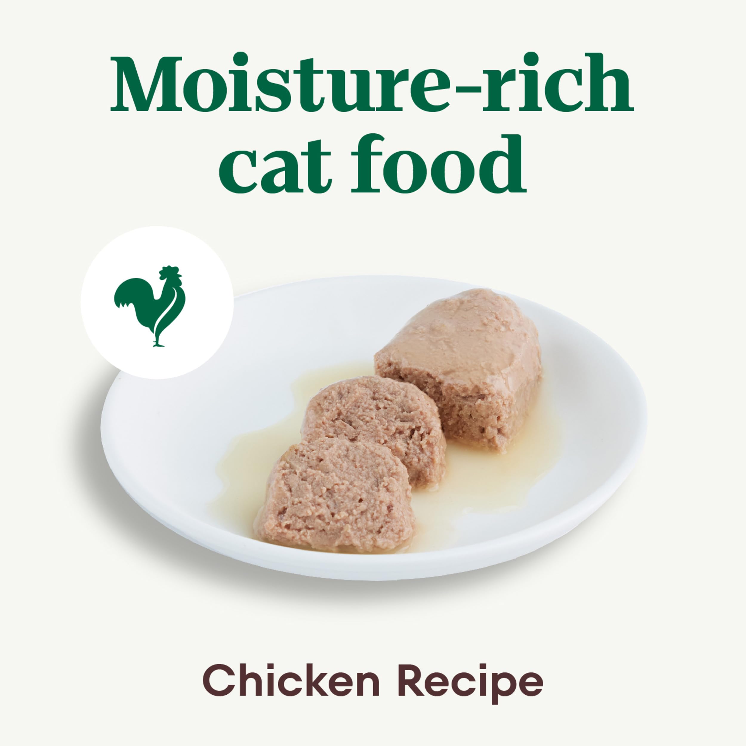 Nutro Perfect Portions Wet Cat Food Paté Chicken Recipe, 2.64 oz. Twin-Pack Trays (24 Count, Pack of 1) - Grain-Free, High Protein Cat Food for Adult & Senior Cats - Perfect for Mealtime, Travel & Portion Control