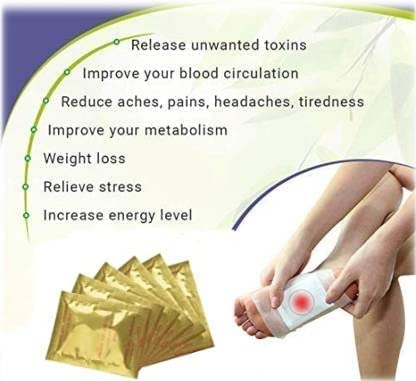 Dr. Pen Detox Foot Patches - Natural Pain-Free Foot Pads for Stress Relief & Better Sleep, Body Cleansing & Toxin Removal Kit (10 Pads) - Perfect for Nighttime Relaxation & Wellness Routine