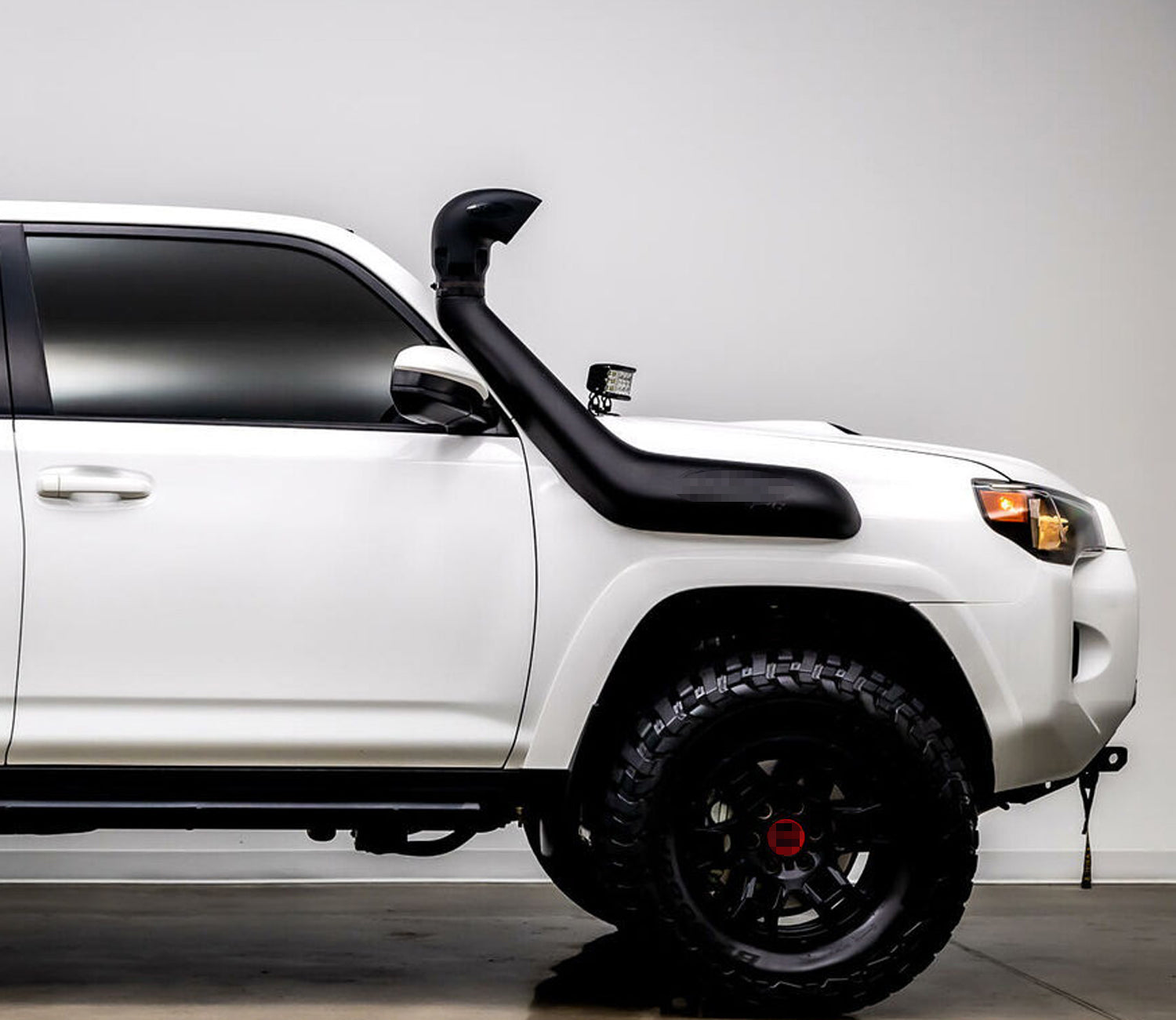 36W White LED A-Pillar SS Pod Light Kit with Amber Strobe for 2014-2022 Toyota 4Runner - Off-Road Lighting for Night Driving & Emergency Signaling