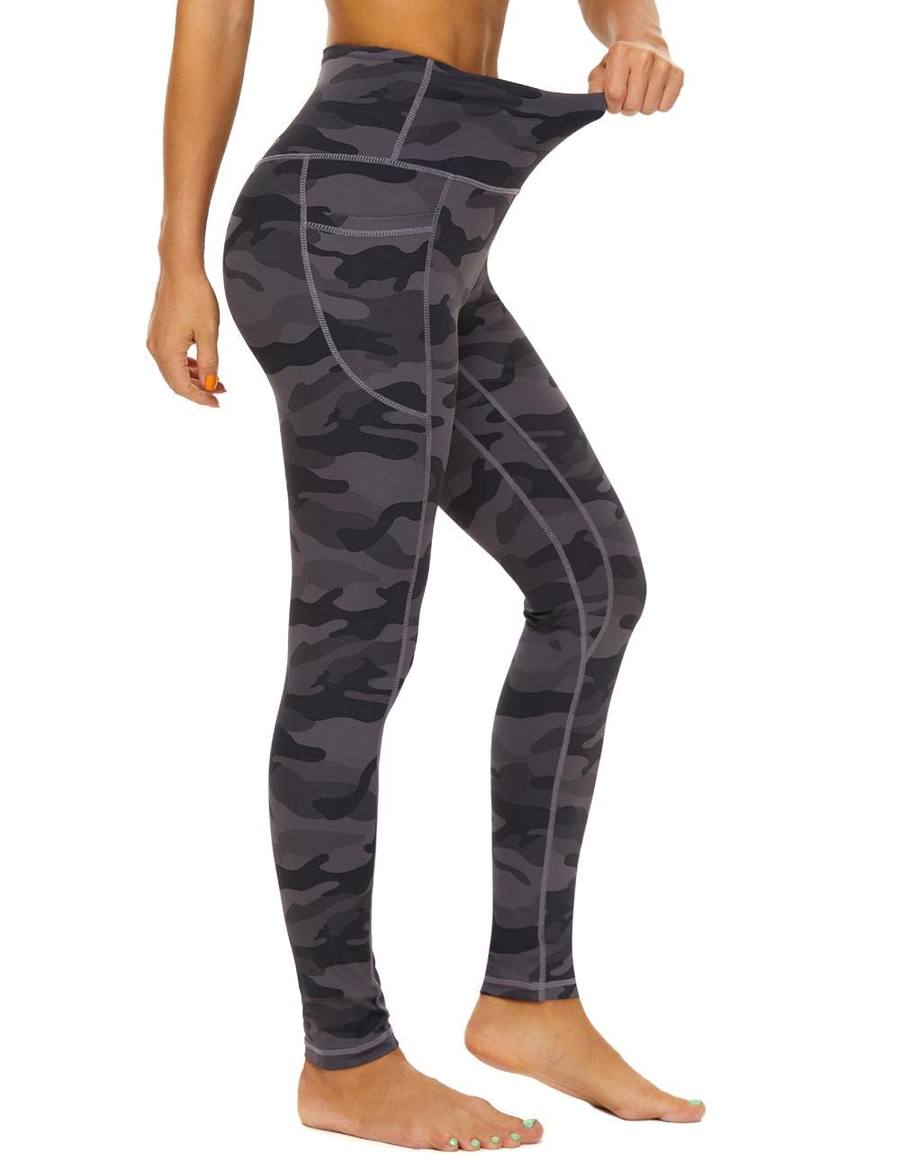 CCKO High Waisted Yoga Pants for Women with Pockets - Stretchy Workout Leggings with Tummy Control - Perfect for Gym, Running & Everyday Wear