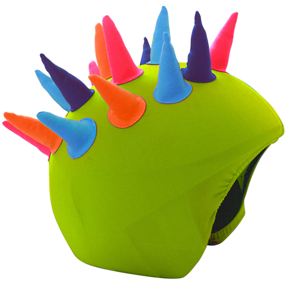 CoolCasc Show Time Helmet Cover with Neon Horns - Fun Costume Accessory for Cosplay, Halloween Parties & Rave Events