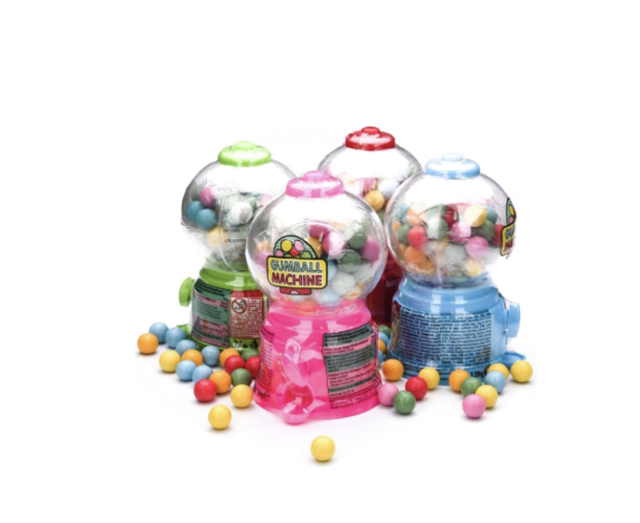 Tutti Frutti Assorted Color Bubble Gum Dispenser - Varzi Since 1956 - Perfect for Party Favors, Office Snacks & Retro Candy Displays