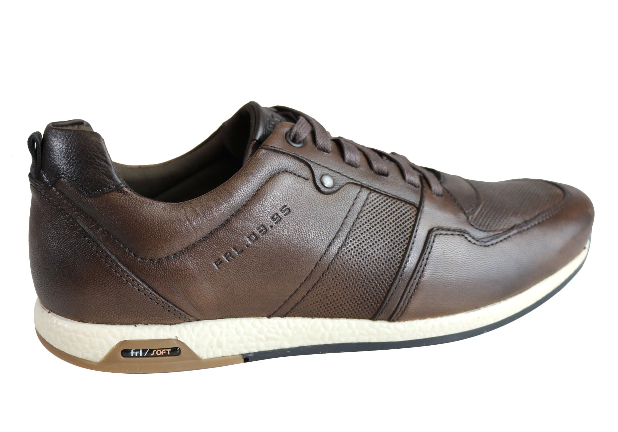 Ferricelli Oscar Men's Genuine Leather Lace-Up Casual Shoes - Handcrafted in Brazil - Perfect for Office, Dating & Everyday Wear