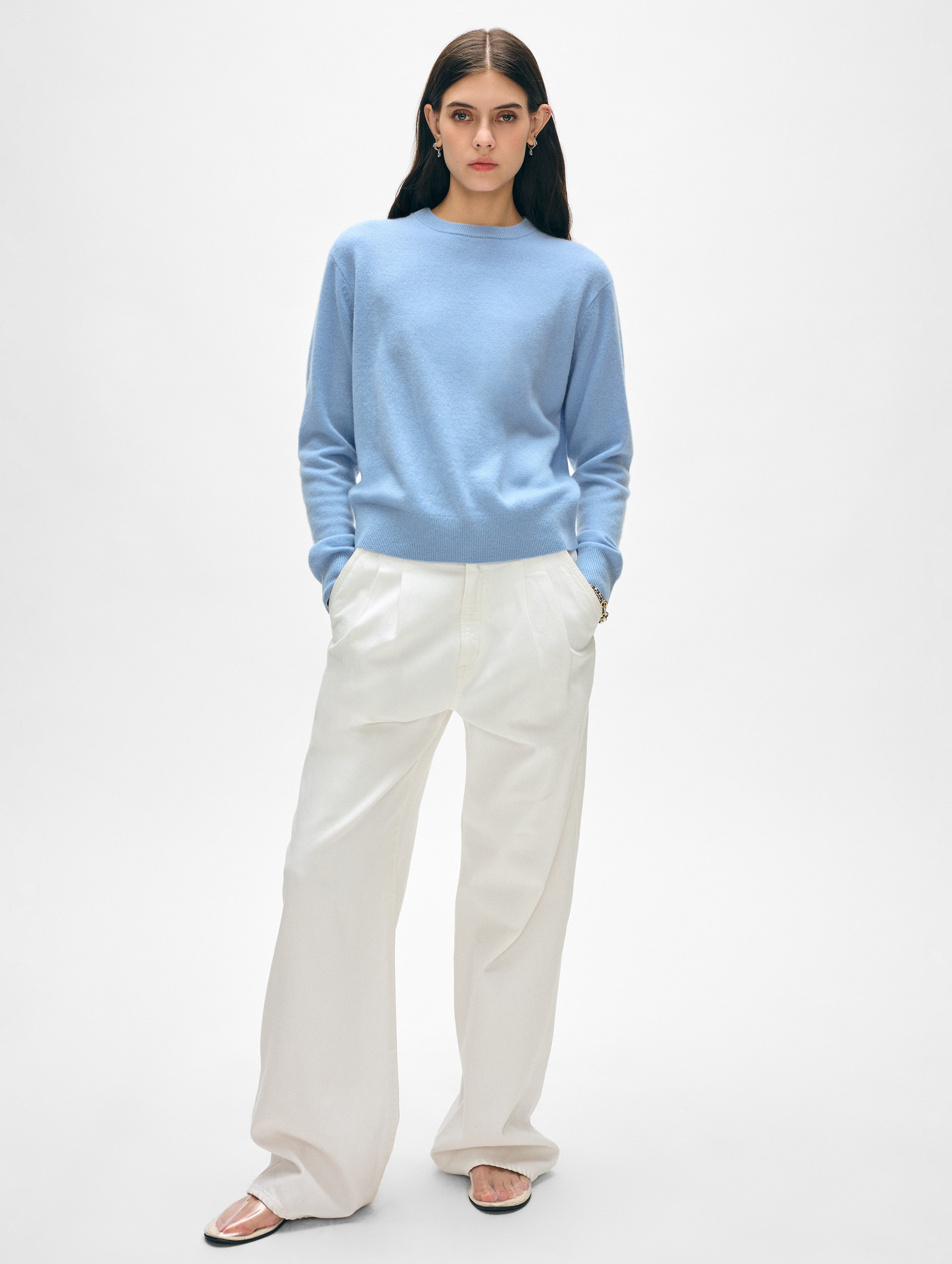 Luxury Cashmere Crewneck Sweater for Women & Men - Soft & Warm Winter Pullover - Perfect for Office, Travel & Casual Wear