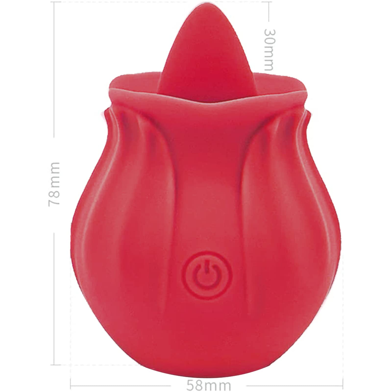 3-in-1 Rose Toy with Tongue Licking, Thrusting & Vibration - Adult Pleasure Toy for Couples & Solo Play - Discreet & Easy to Use Sensual Massager for Bedroom & Travel
