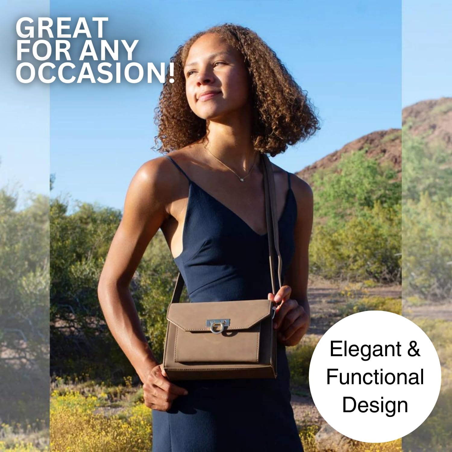 Venesia RFID Blocking Cell Phone Purse - Stylish Crossbody Bag for Women, Perfect for Travel, Shopping, and Daily Use