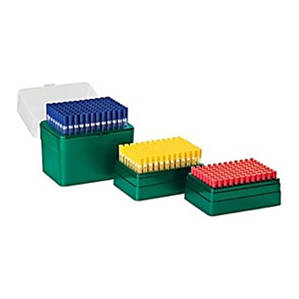 Sterile 10µL Pipet Barrier Tips with Red Grips - 4800-Pack in Rack for Precise Liquid Handling | Ideal for Lab Research, PCR Testing & Medical Diagnostics