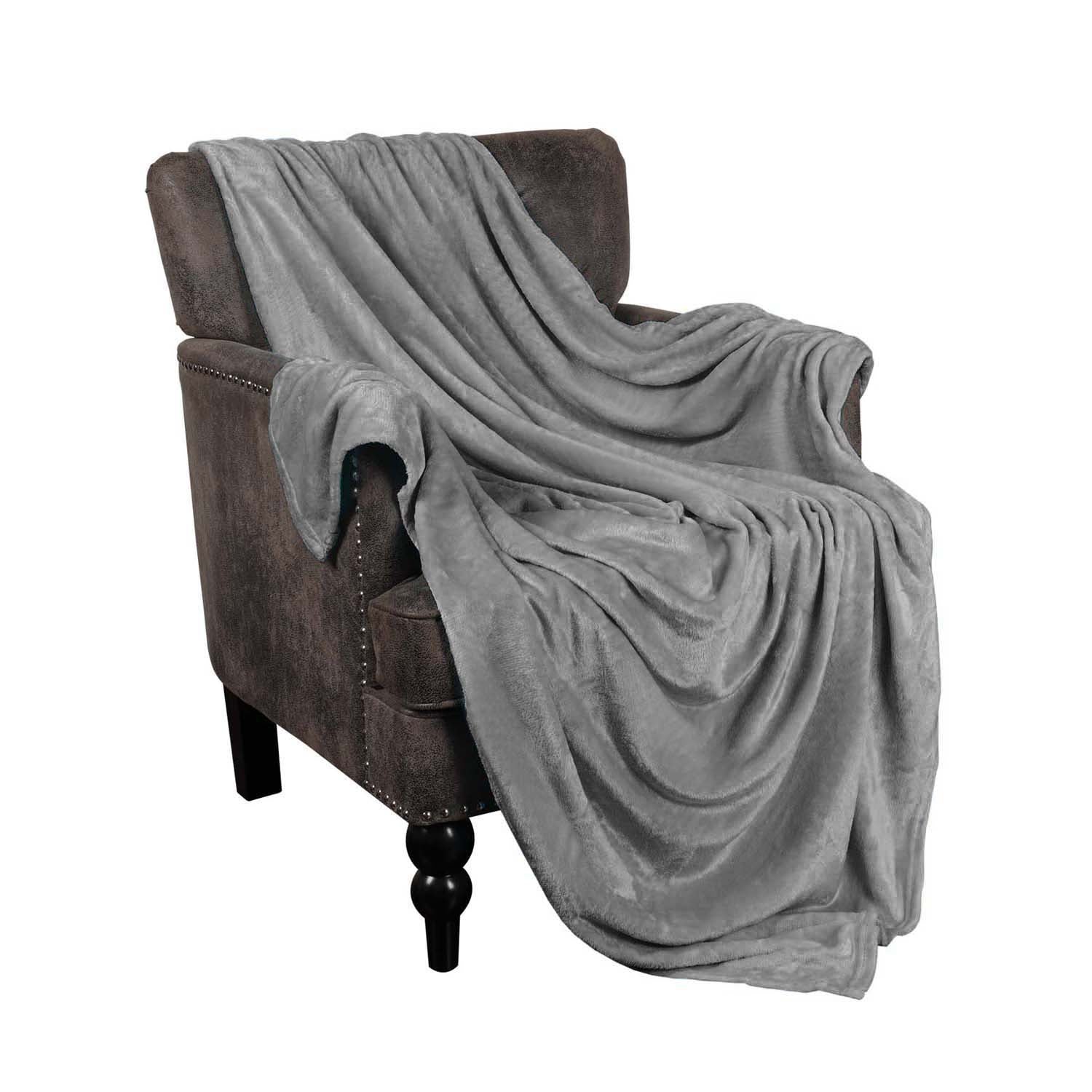 Soft Fleece Plush Blanket - Medium Weight Fluffy Cozy Throw for Couch, Bed & Home Decor - Perfect for Winter, Gifts & Relaxation