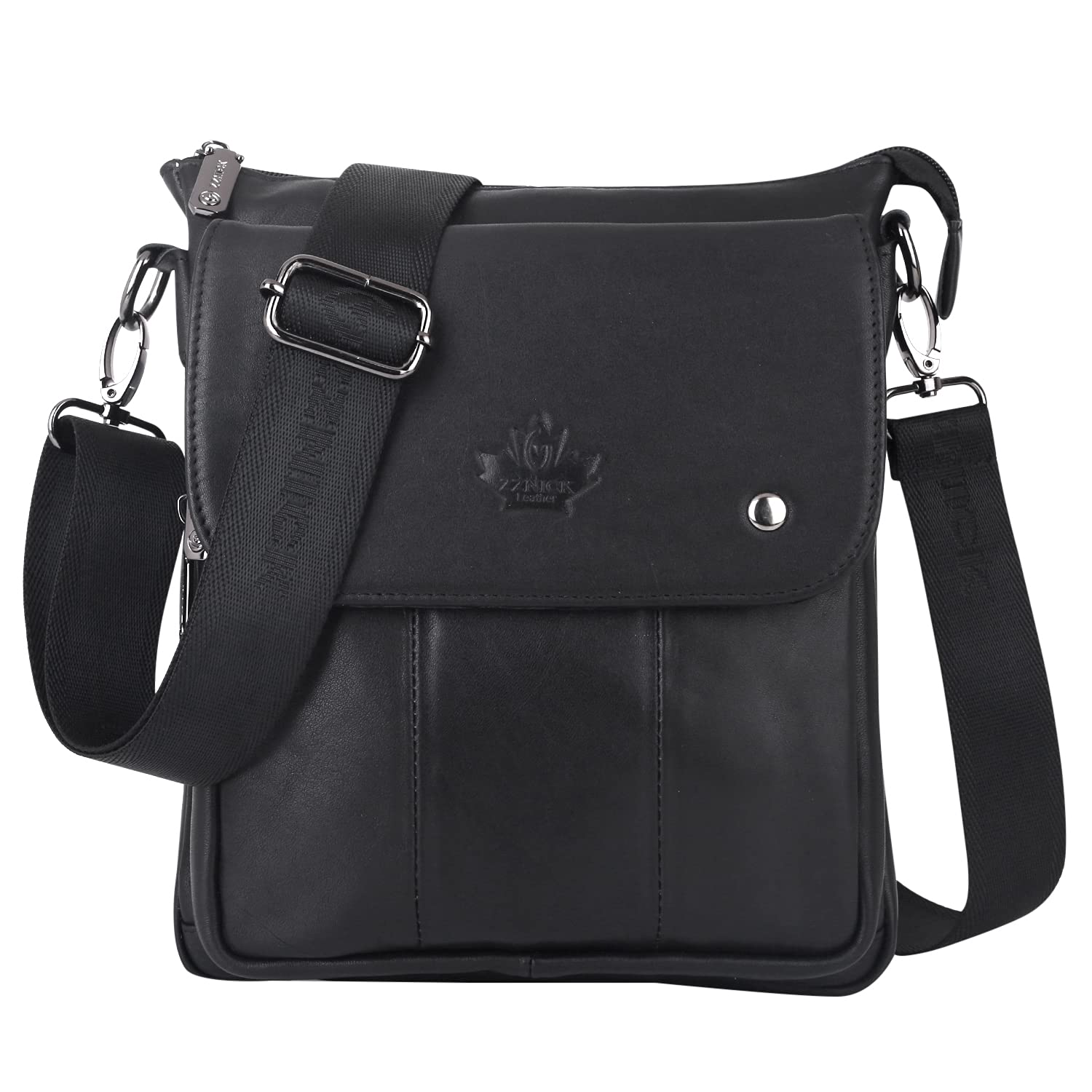 Premium Genuine Leather Messenger Bag for Men & Women - Stylish Crossbody Sling Shoulder Bag - Perfect for Travel, Work & Business Meetings (Office, Commute, Weekend Getaways)