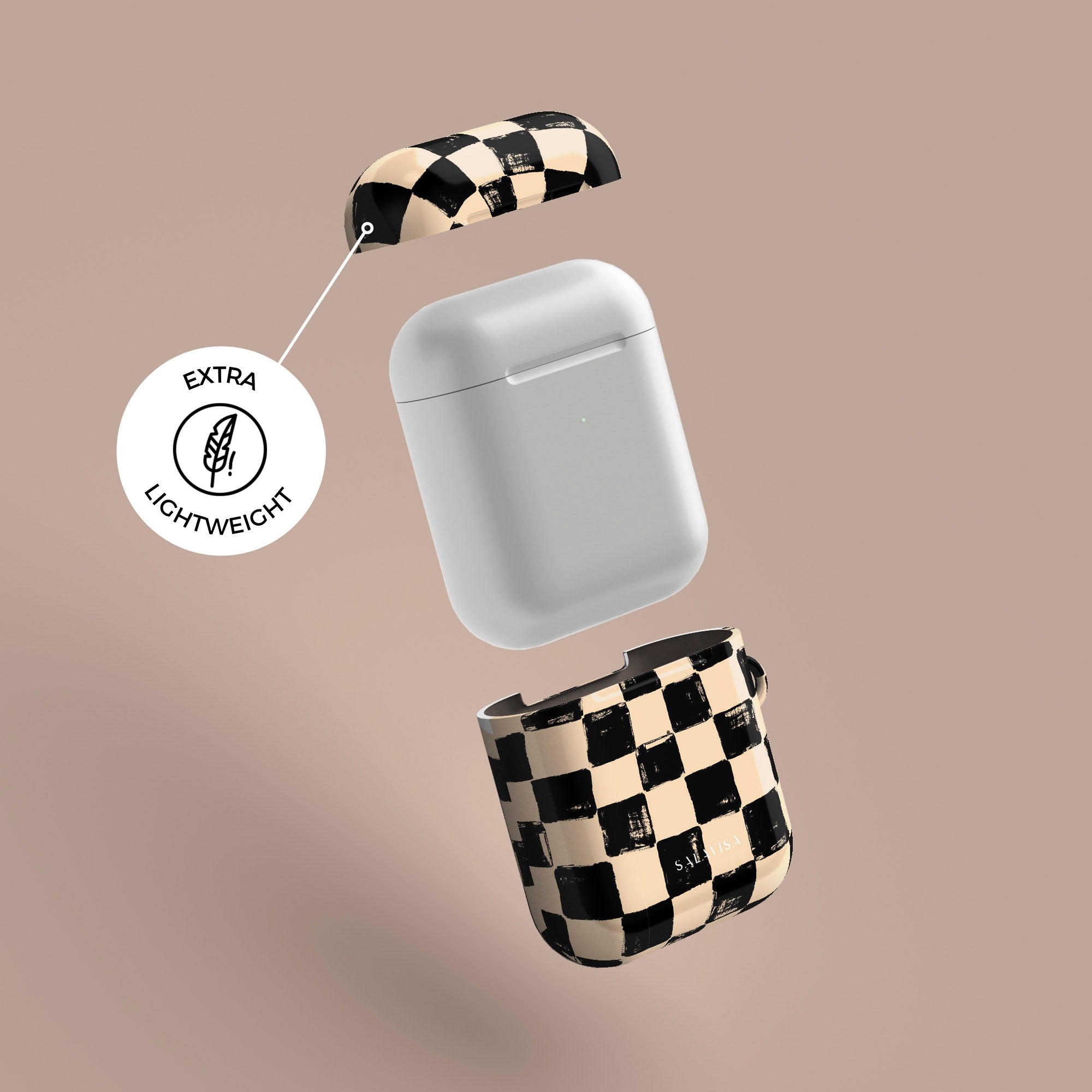 Premium Wooden Chess Board Design AirPods Pro Case - Protective Cover for Apple AirPods 1/2/3 - Perfect for Chess Lovers & Travel Accessories