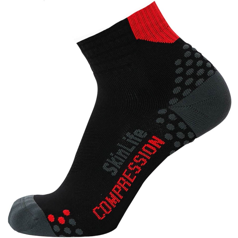 Breathable Compression Ankle Socks for Running & Sports - Moisture Wicking, Cushioned Dot Padding - Ideal for Jogging, Gym Workouts & Outdoor Activities