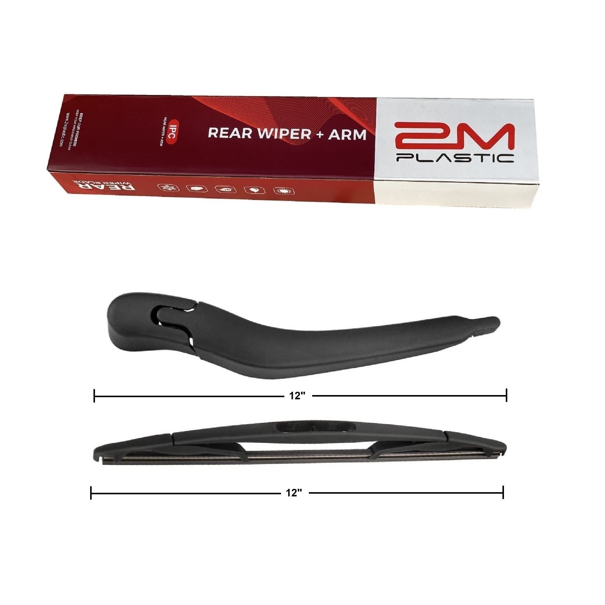 OEM Style Rear Wiper Arm Blade Replacement for Buick Enclave 2008-2017 - Perfect for Rainy Weather & Winter Driving