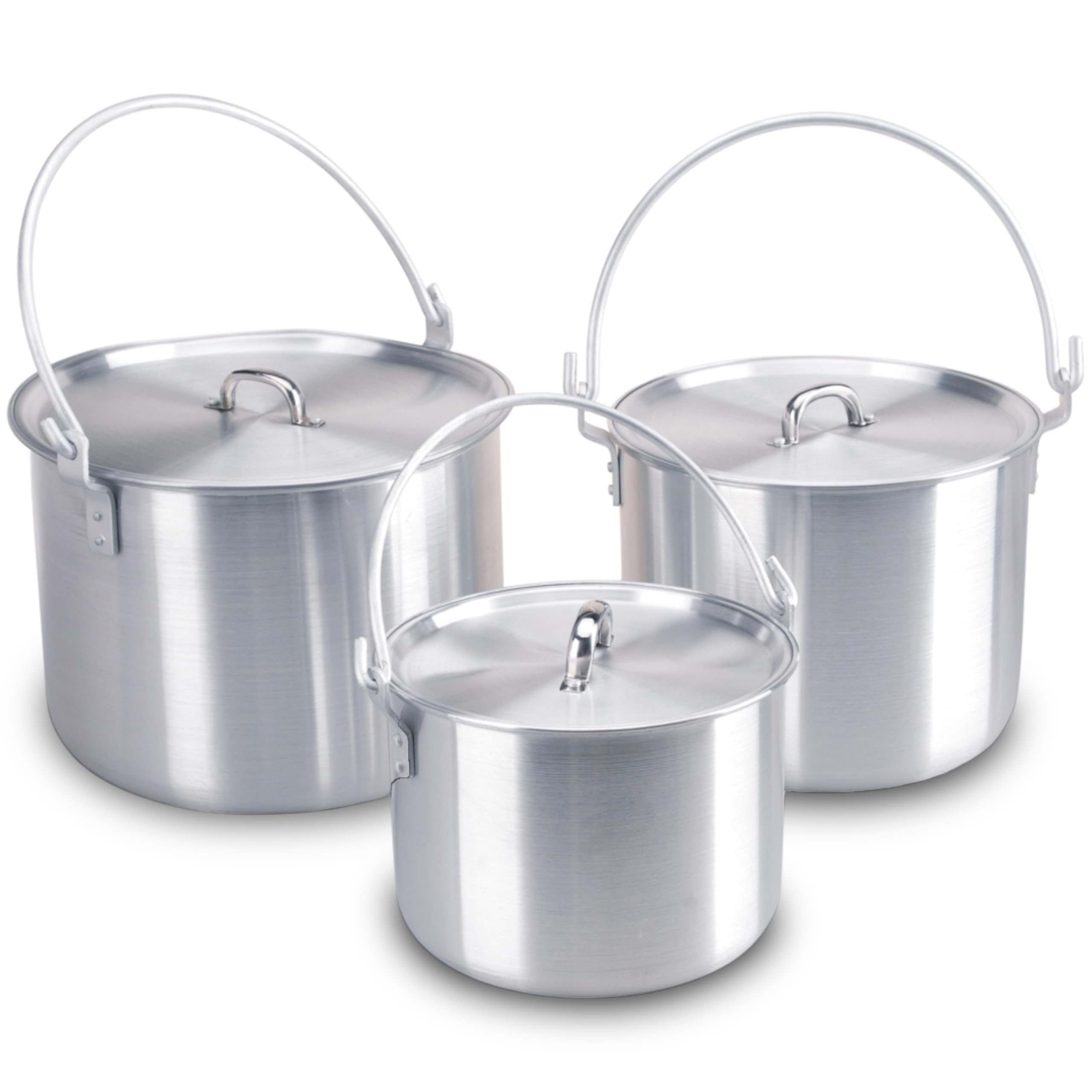 **AceCamp® Aluminum Camping Pot with Lid & Handle - Lightweight Cooking Pot for Gas Stoves, Grills & Campfires - Perfect for Backpacking, Hiking & Outdoor Adventures**