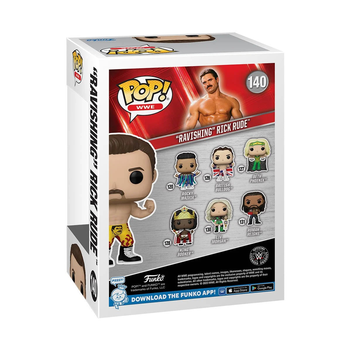 WWE: Ravishing Rick Rude Action Figure - Collectible Wrestling Memorabilia for Fans & Display - Perfect for Home Decor, Office Display, and WWE Fan Collections