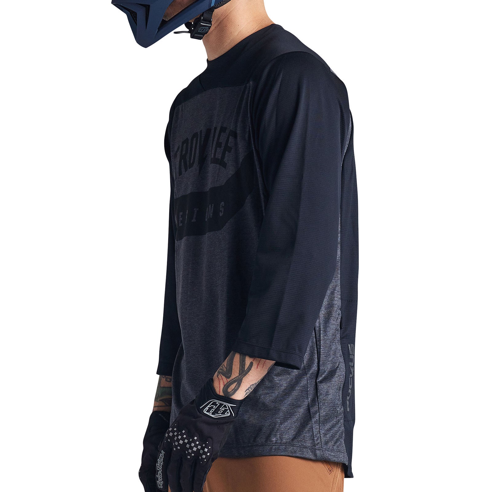 Ruckus 3/4 Sleeve Baseball Jersey - Black | Comfortable & Stylish for Baseball Games, Sports Events & Casual Wear