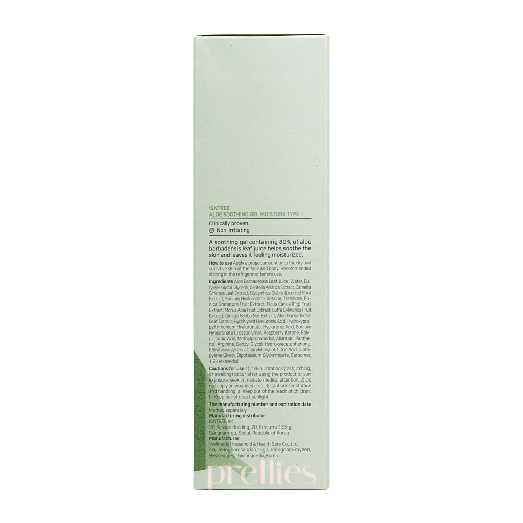 Isntree Aloe Soothing Gel Moisture Type 150ml - Hydrating & Calming Face Moisturizer for Sensitive Skin | Perfect for Sunburn Relief & Daily Skincare Routine