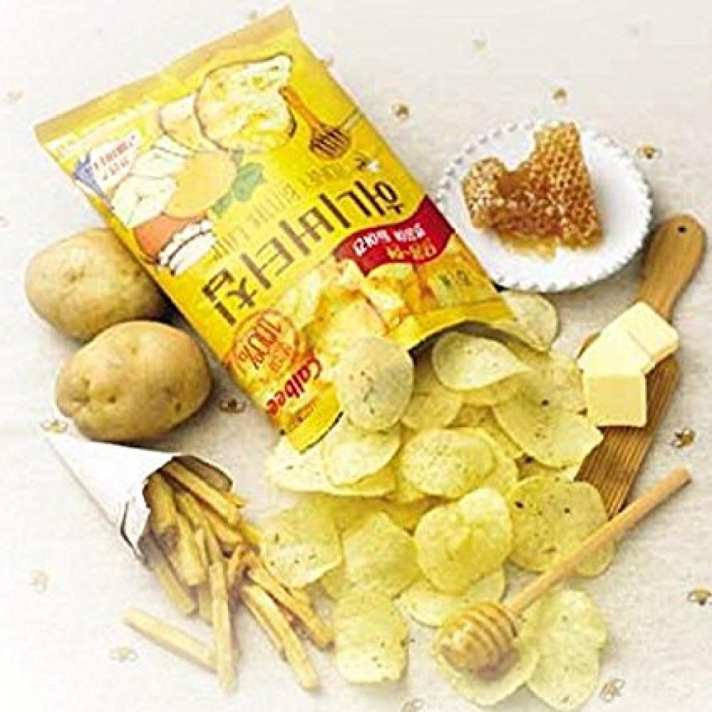 1 Pc Honey Butter Chip - Korean Potato Snack (60g X 1) | Crispy & Sweet Flavor | Perfect for Movie Nights, Parties & Office Snacks