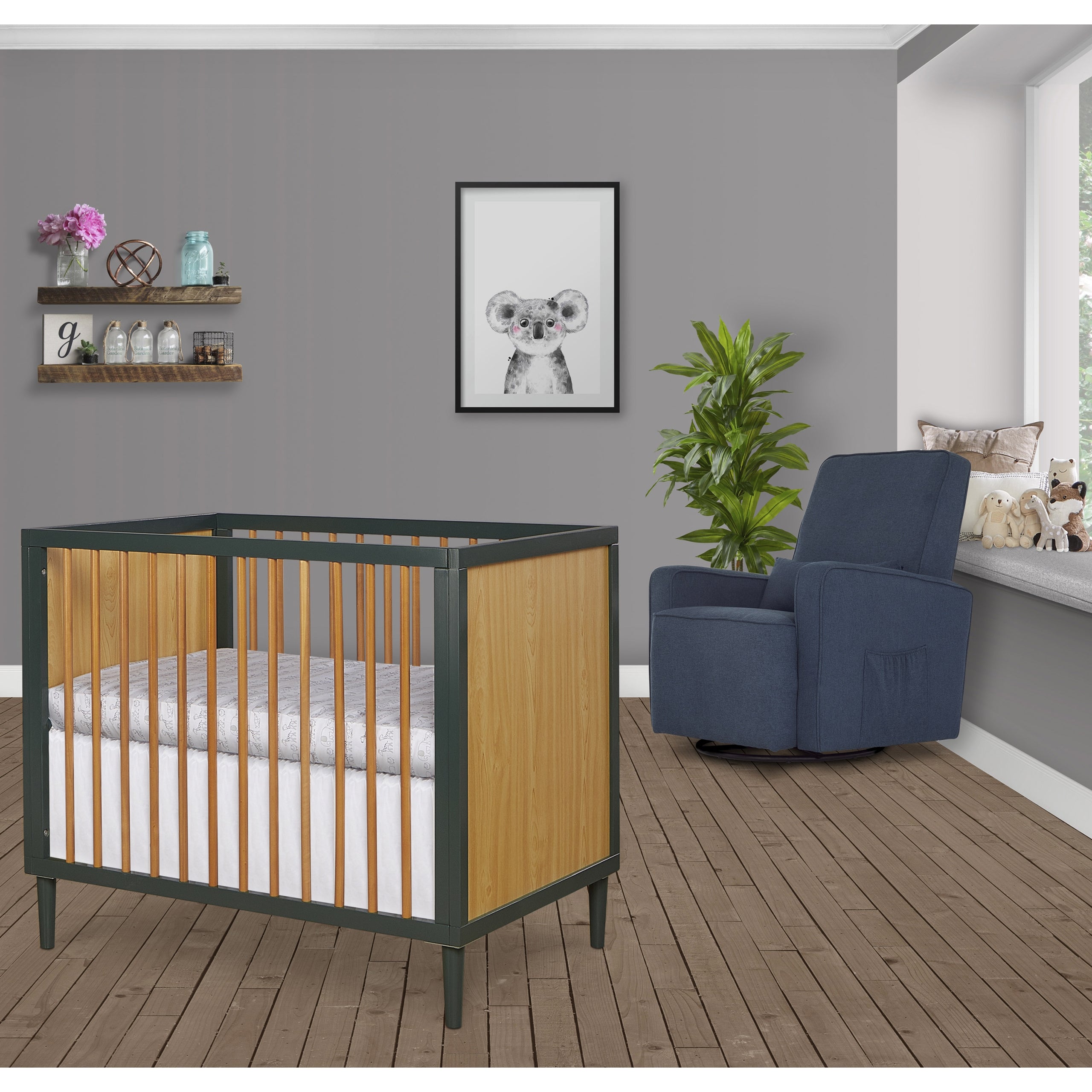 Dream On Me Lucas Mini Modern Crib - Compact Baby Crib for Small Spaces | Portable Nursery Bed for Infants & Toddlers | Perfect for Apartments, Travel & Daycare Use