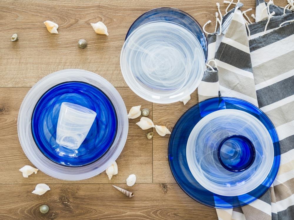 H & H Alabaster 6-Piece White Soup Plate Set – Elegant Dinnerware for Formal Dining, Restaurants & Special Occasions