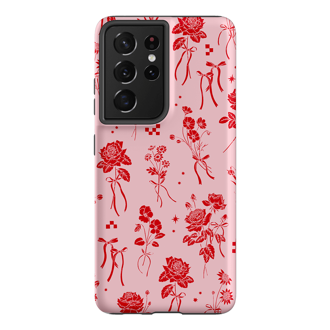 Elegant Rose Bow Phone Case for iPhone & Samsung - Slim Protective Cover with Floral Design for Women & Girls - Perfect for Everyday Use, Parties & Gifts