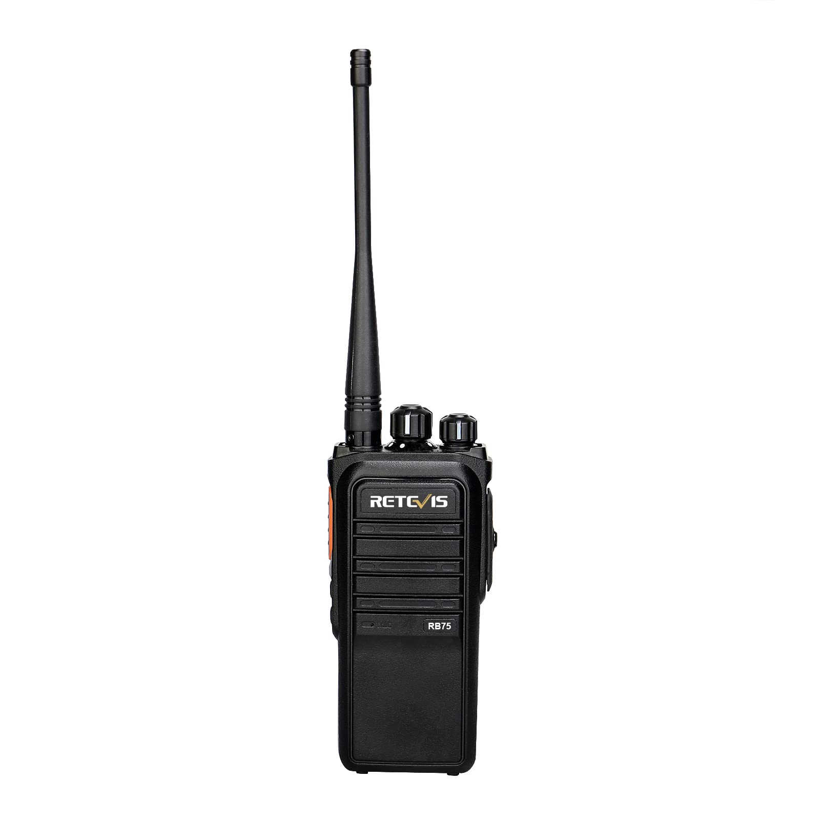 Retevis RB75 GMRS 2-Way Radios with 4500mAh Long-Lasting Battery, IP67 Waterproof Walkie Talkies, Long Range Communication for Hunting, Hiking & Camping | Emergency & Repeater Capable (1 Pack) - Perfect for Outdoor Adventures, Job Sites & Emergency Preparedness