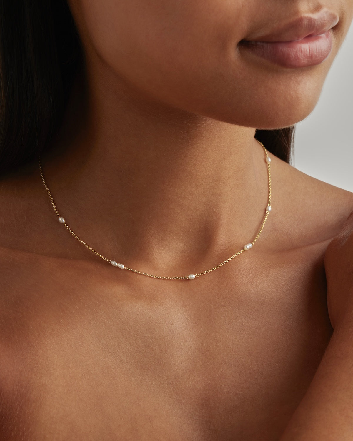 18K Gold Vermeil Serene Dreams Pearl Choker Necklace - Elegant Pearl Jewelry for Women, Perfect for Weddings, Parties & Special Occasions
