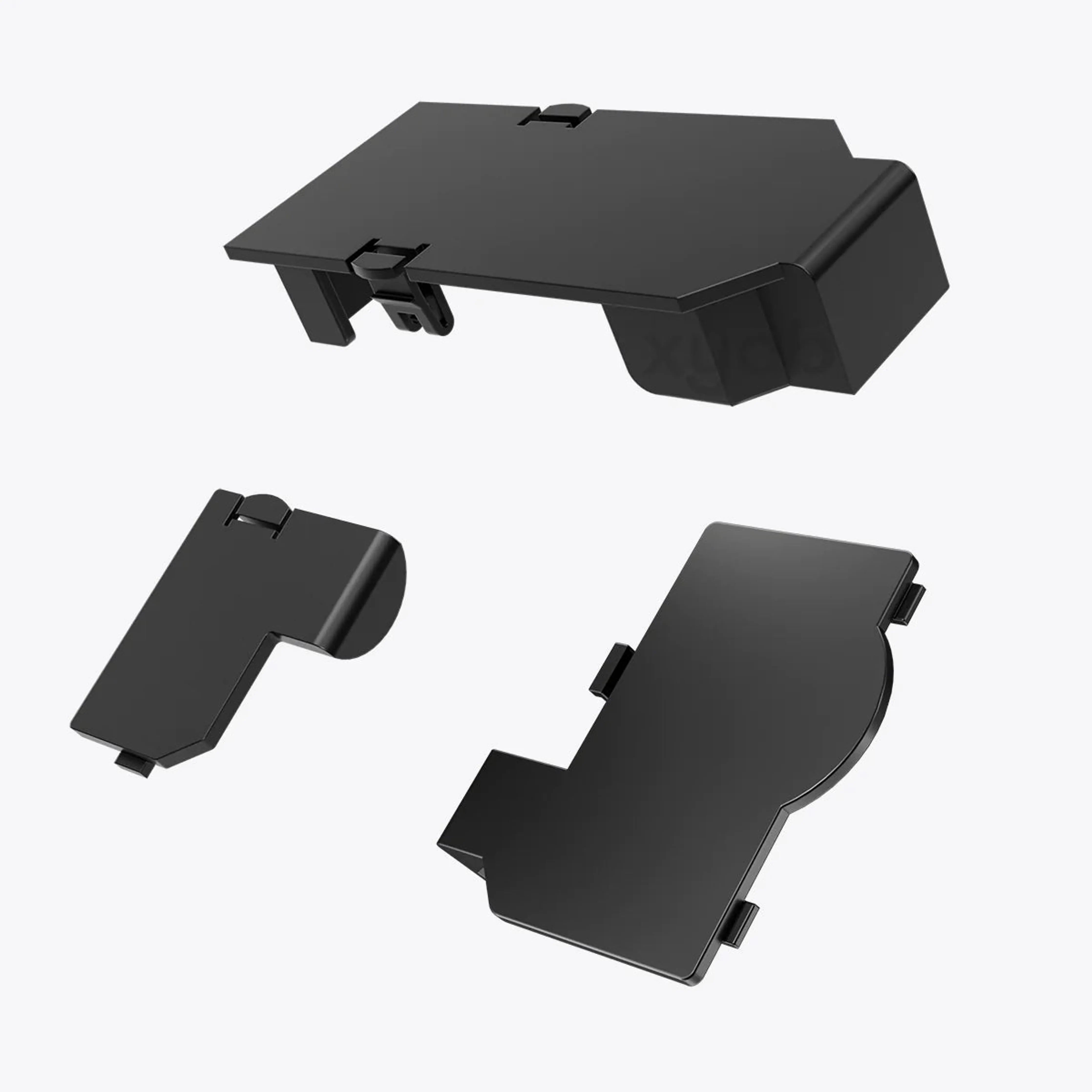 3-Piece Black Port Covers for Nintendo GameCube® - Protect Your Console from Dust & Damage (Perfect for Gaming Setups & Storage)