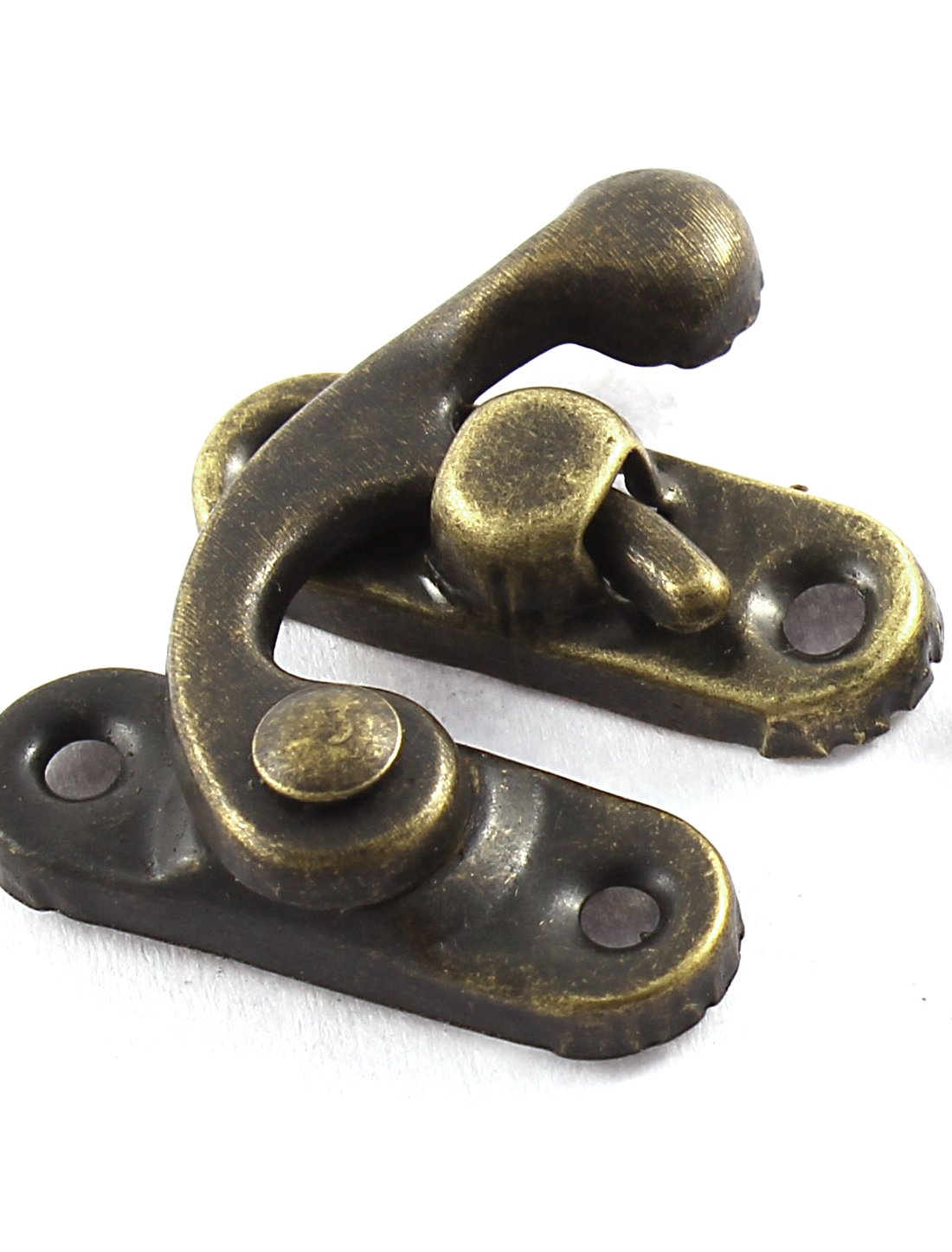 Vintage Style Swing Bag Clasp Closure Lock Box Latch - Bronze Tone (10 Pack) - Perfect for Jewelry Boxes, Cabinets, Purses & DIY Craft Projects