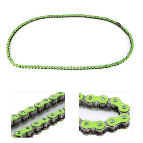 ARAMOX 420-106L Motorcycle Chain Replacement - High Strength Link Chain for ATV & Dirt Bike - Green (Perfect for Off-Road Riding & Trail Adventures)