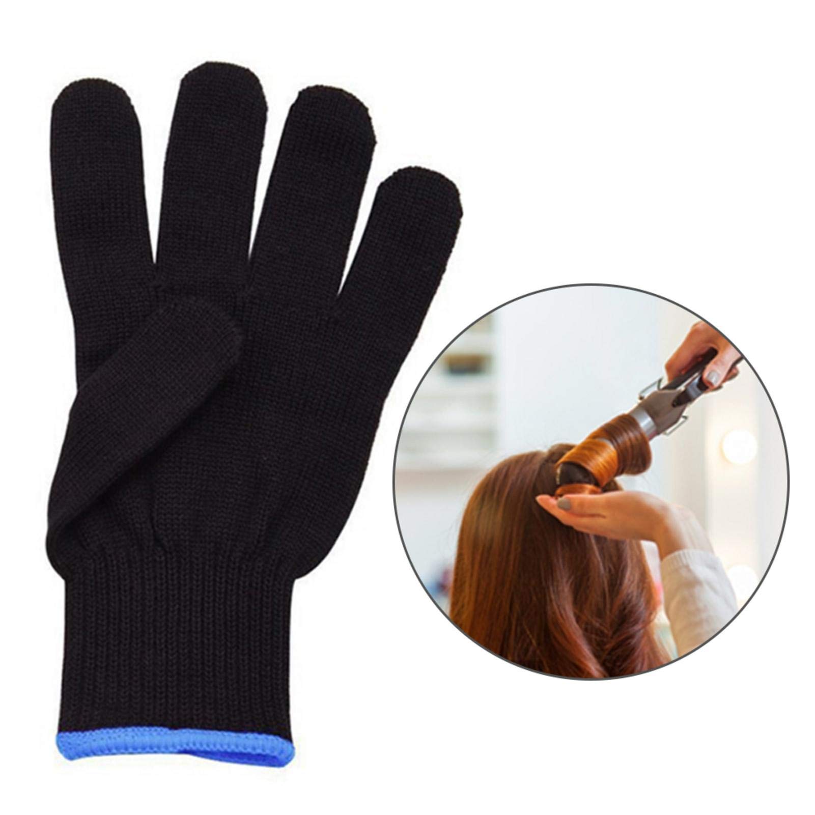 Professional Heat Resistant Gloves for Hair Styling - Curling & Flat Iron Mitts for Left & Right Hands | Heat Proof Protection for Wands & Styling Tools | Perfect for Salon & Home Hair Care