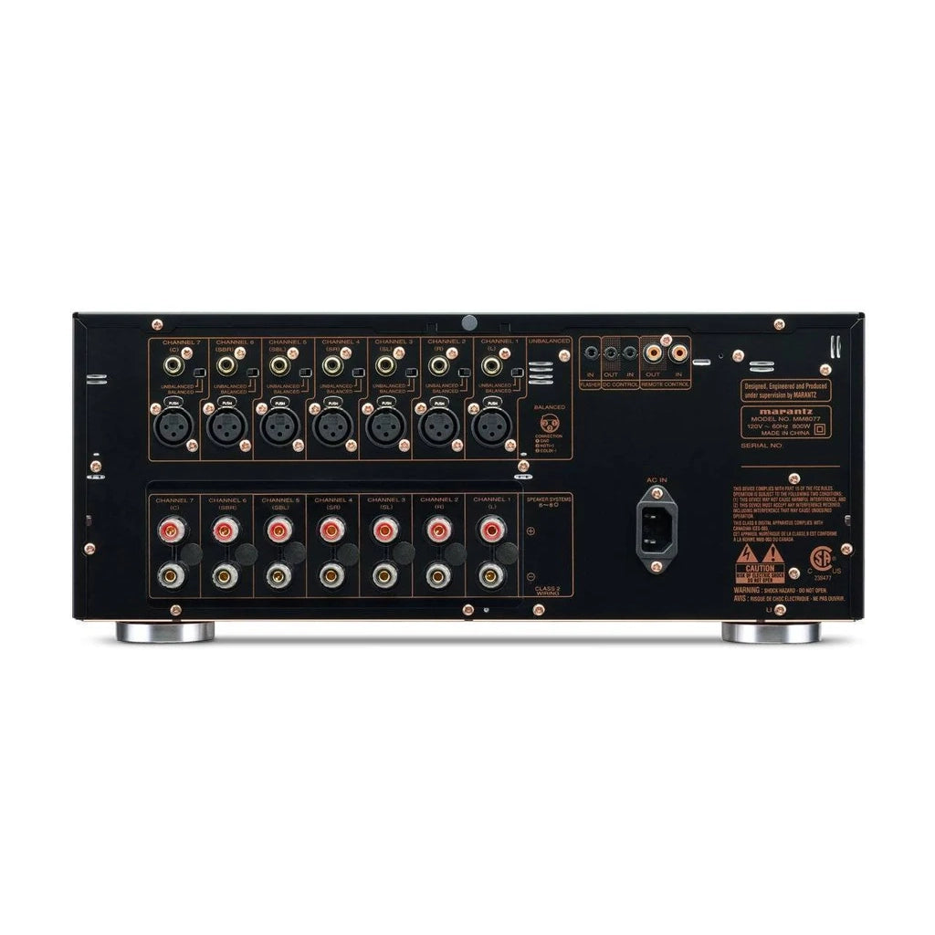 Marantz MM8077 7 Channel Home Theater Power Amplifier - High Performance Audio for Movies, Music & Gaming