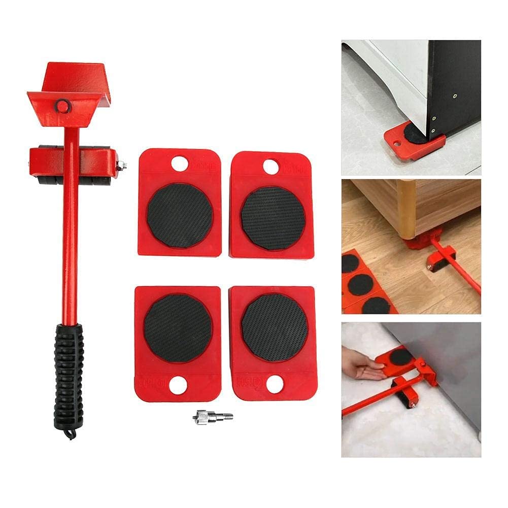 Fafeicy Heavy Duty Furniture Moving Tool with Thick Rolling Wheels - Furniture Sliders Kit for Sofa, Bed, Refrigerator & Heavy Objects - Perfect for Home, Office & Moving Day