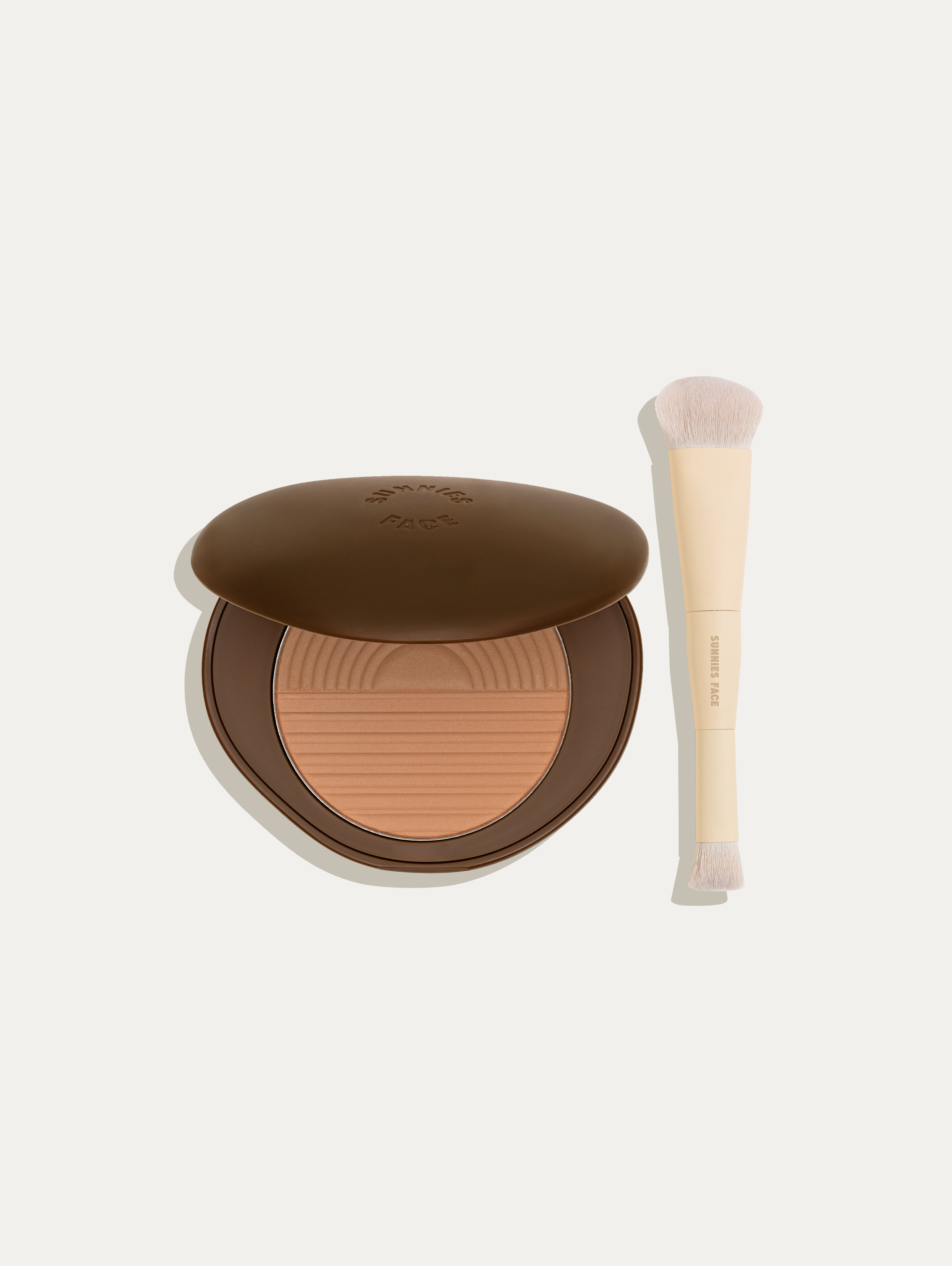 Professional Healthy Touch Bronzer & Contour Brush Set - Vegan Makeup Brushes for Flawless Face Sculpting | Perfect for Contouring, Highlighting & Blending (Ideal for Daily Makeup & Professional Artists)