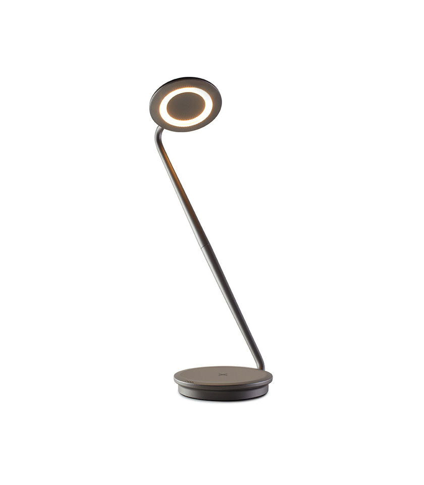 Pixo Plus Modern LED Table Lamp - Adjustable Brightness, USB Charging Port, Night Light for Bedroom, Living Room, Office & Study Desk - Energy Efficient Home Decor Lighting