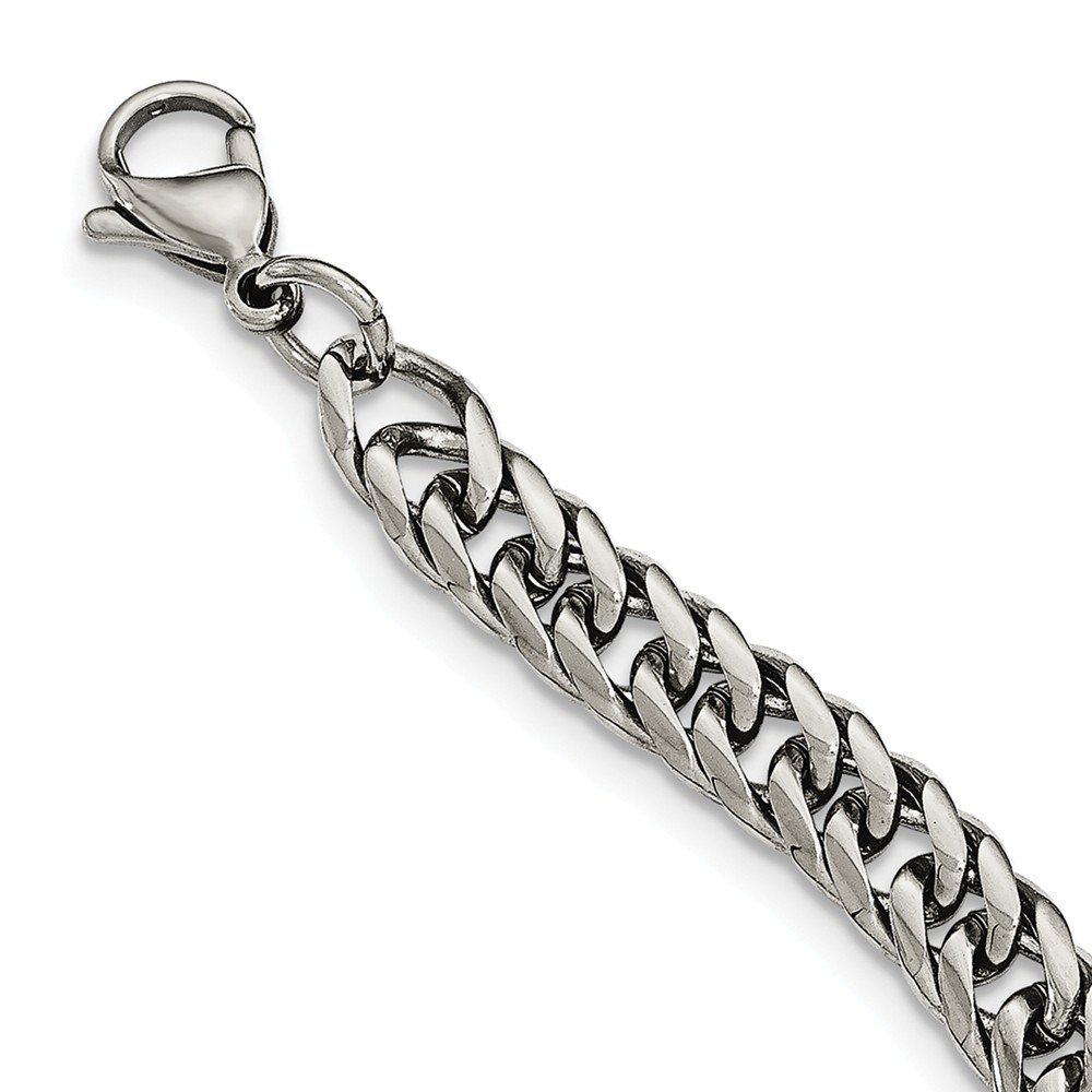 Premium 24-Inch Stainless Steel Polished Double Curb Chain Necklace for Men & Women - Perfect for Layering, Everyday Wear, and Gift Giving