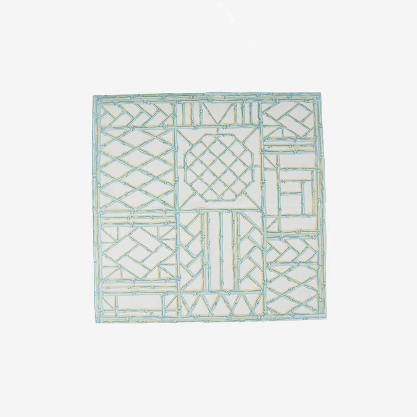 Elegant Bamboo Screen Linen Napkins - Premium Eco-Friendly Dinner Napkins for Formal Dining, Parties & Special Occasions