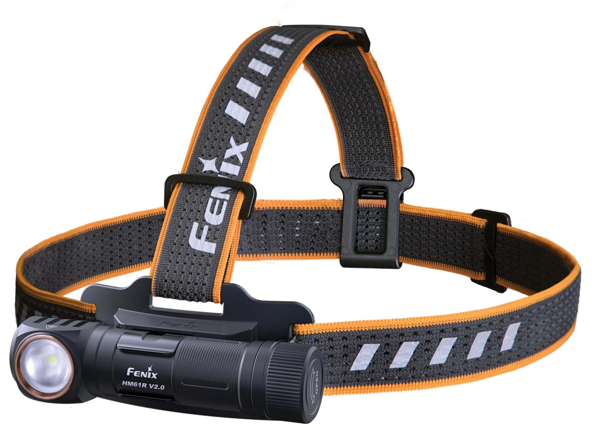 Fenix HM61R V2.0 Rechargeable Headlamp - 500 Lumens LED Headlight with USB-C Charging, Waterproof for Camping, Hiking, Running & Outdoor Activities