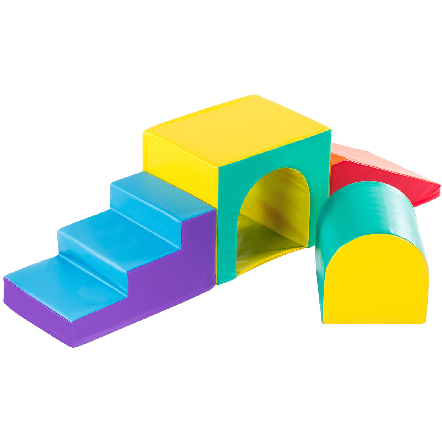 New Bounce Toddler Climbing Toys - Soft Foam Play Set for Kids Ages 1-5 - Safe Gym Equipment for Indoor Play - Perfect for Playrooms, Daycares & Home Use