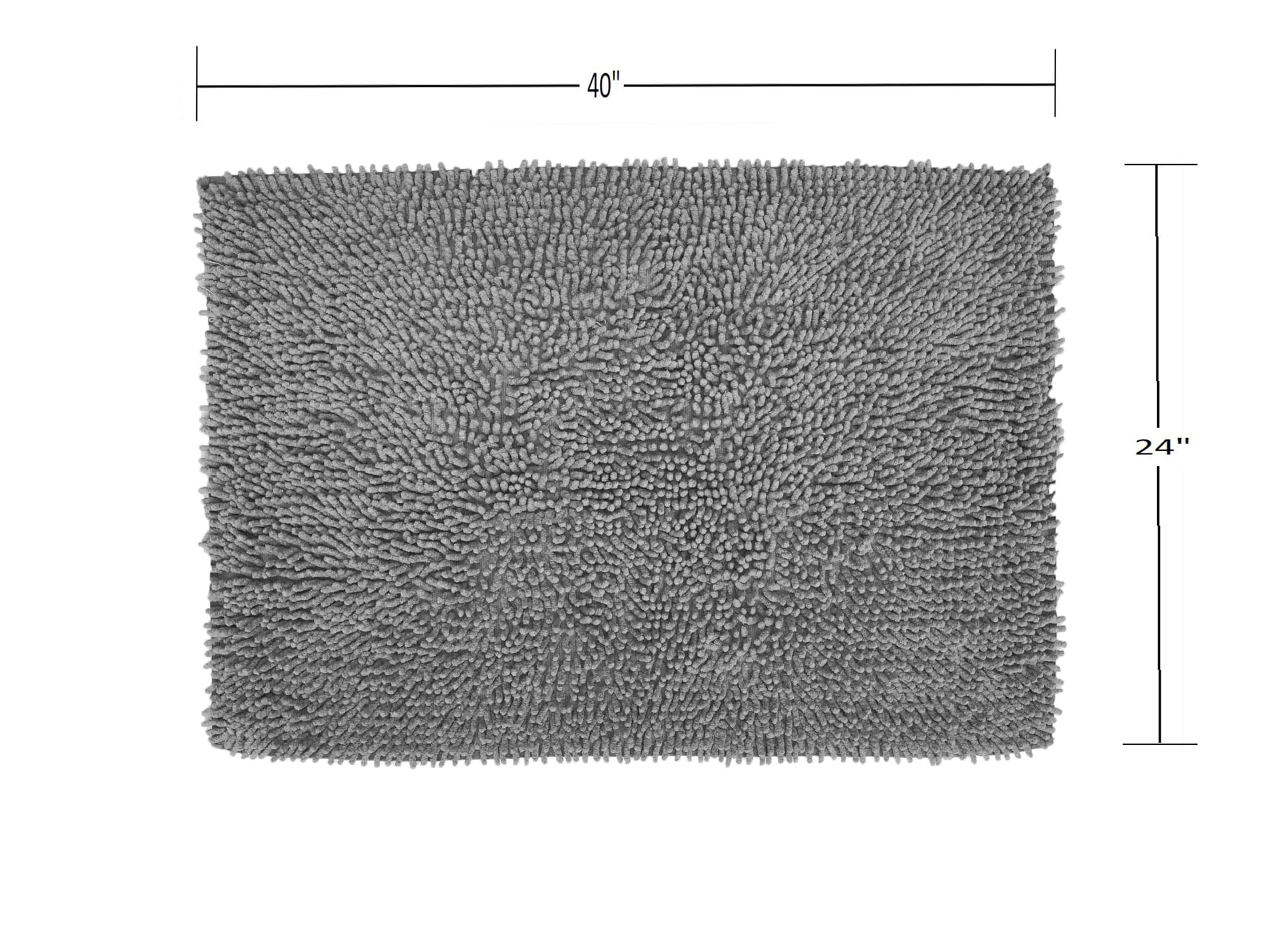 Premium 100% Cotton Bath Rug Set - Ultra Soft & Absorbent Non-Slip Bathroom Mat 24