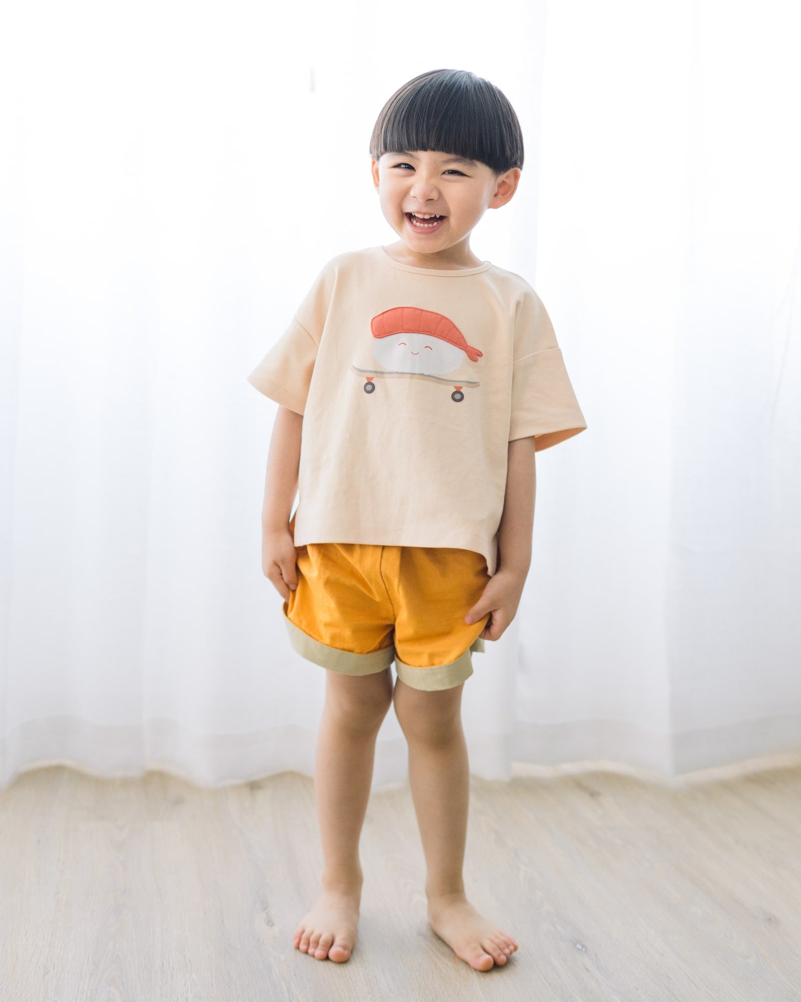 Kids Sushi Graphic Tee - Cute Japanese Food T-Shirt for Boys & Girls - Perfect for School, Parties & Family Outings