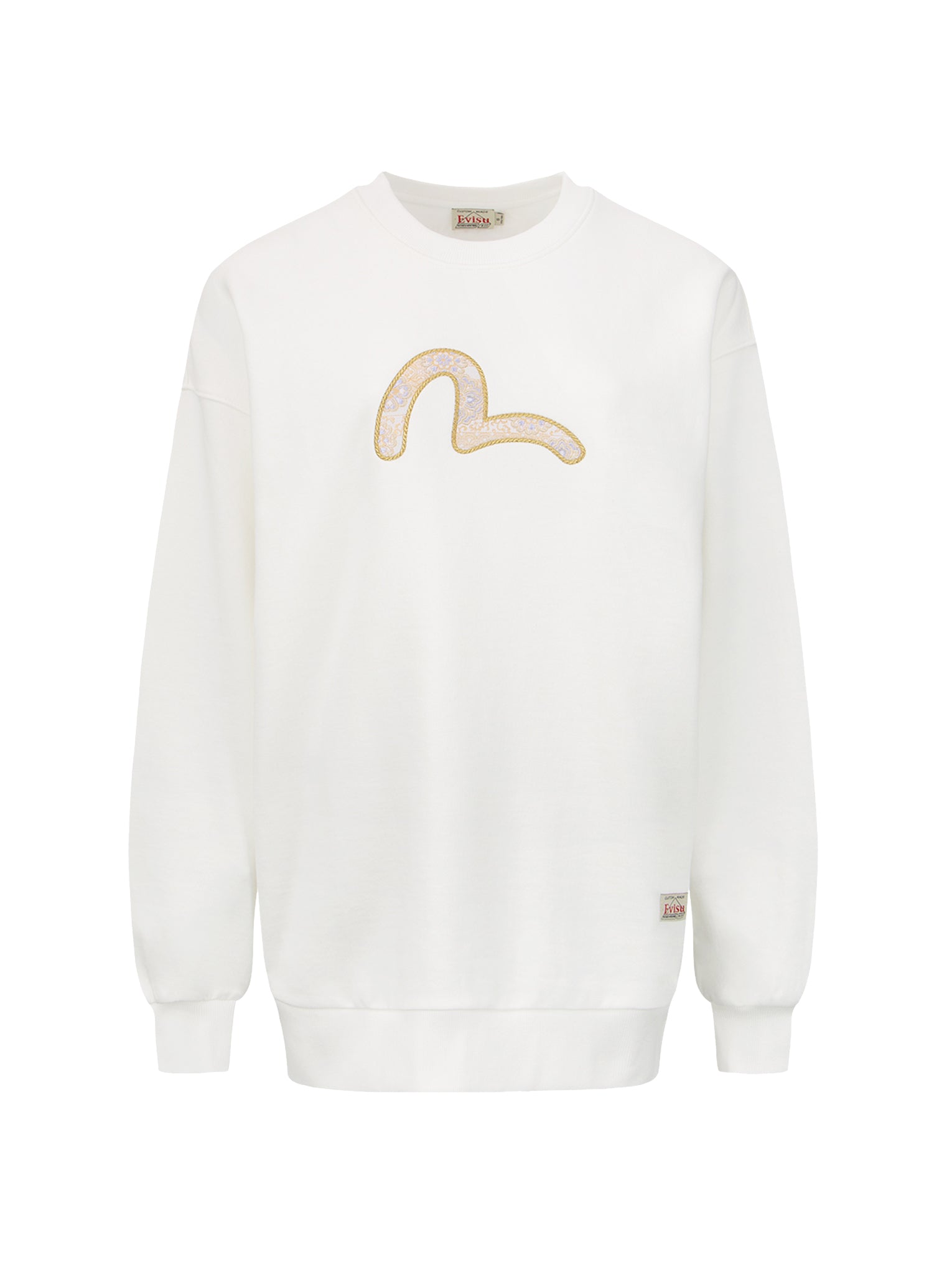 Stylish Brocade Seagull Appliqué Sweatshirt for Women - Trendy Embellished Pullover for Casual Wear & Fall Fashion
