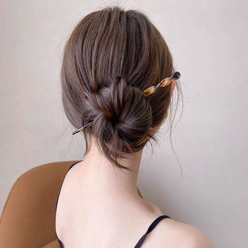 Trendy Crystal Hair Stick Set of 3 - Elegant Hair Accessories for Women, Perfect for Weddings, Parties & Everyday Styling