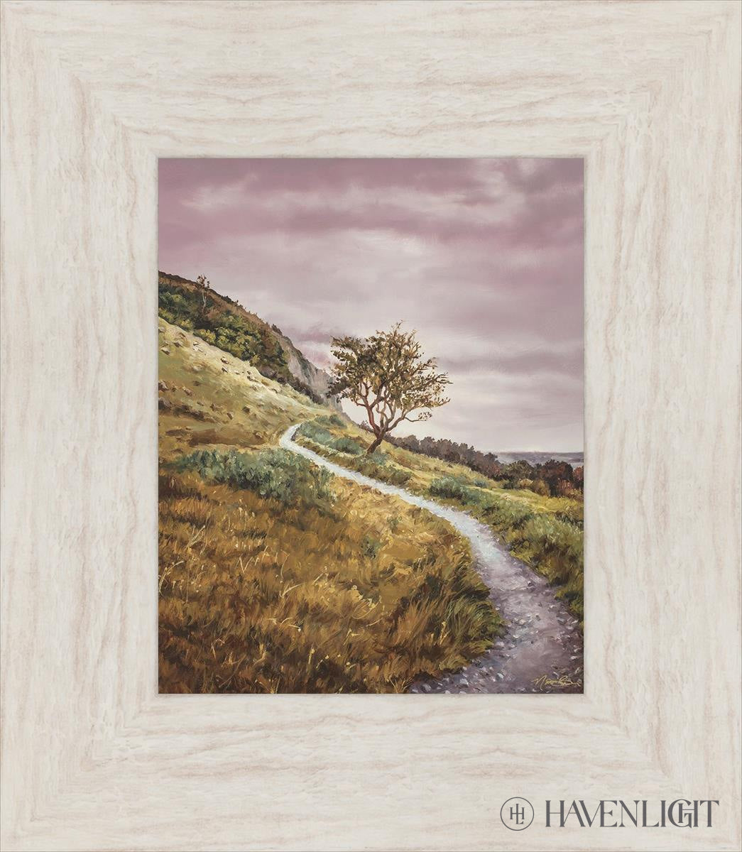 Broken Path Mountain Top Wall Art - Handmade Boho Decor for Living Room, Bedroom & Office - Inspirational Nature Landscape Painting for Home Decor