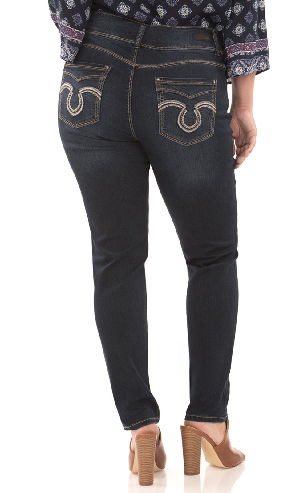 Angels Forever Young Women's Curvy Skinny Jeans - High Waist Stretch Denim Pants for Plus Size | Perfect for Casual Wear, Date Night & Office Outfits