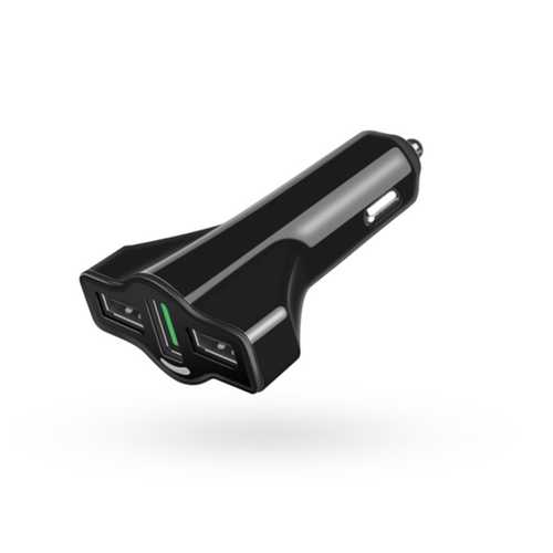 Bakeey 5.2A QC3.0 Fast Car Charger with 3 USB Ports & LED Light - Compatible with OnePlus 5T, Xiaomi Mi6/Mi A1/Mix 2S, Samsung S9+ - Perfect for Road Trips & Daily Commuting