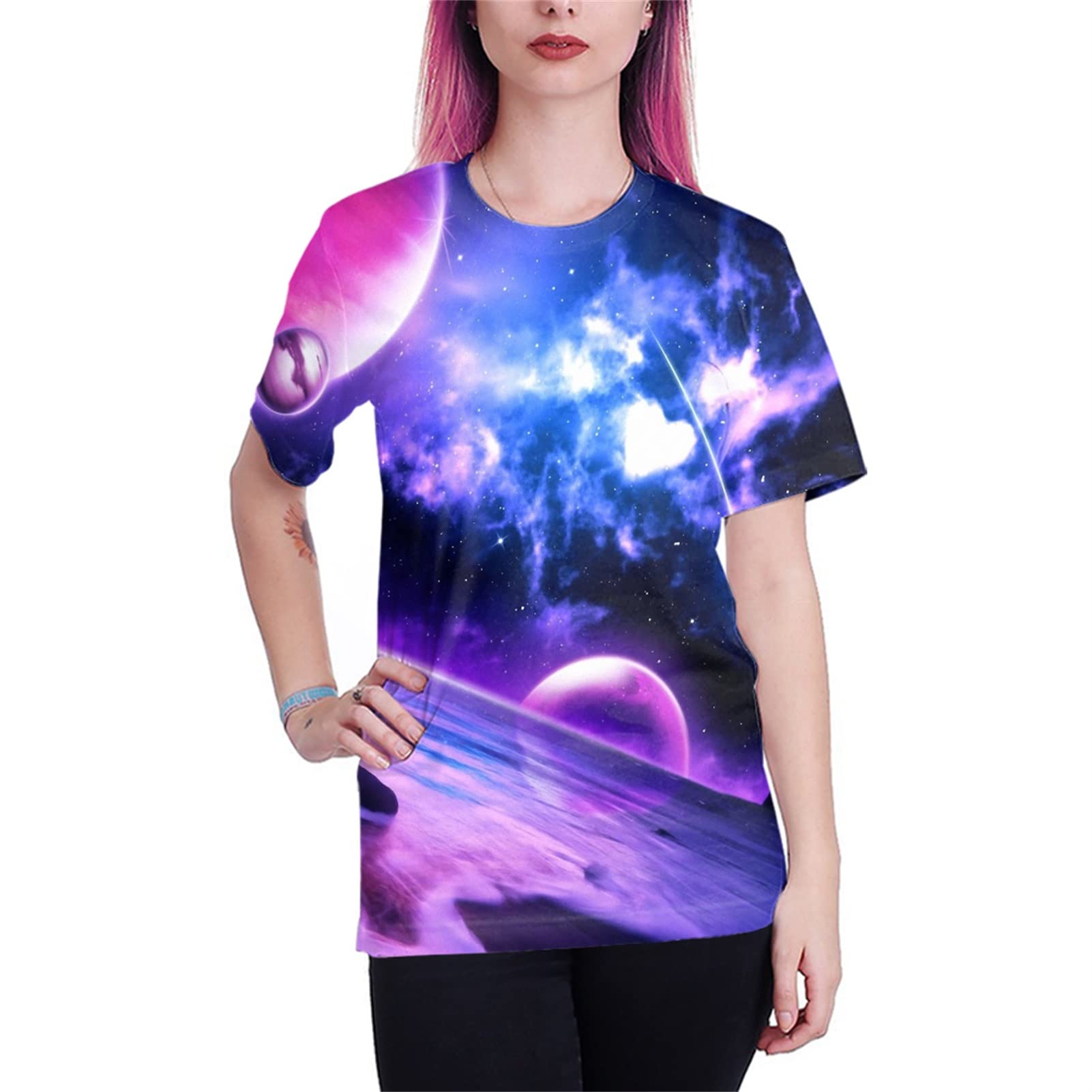 Yasswete Unisex 3D Printed Short Sleeve T-Shirts for Men & Women - Trendy Graphic Tees for Casual Wear, Street Style & Everyday Outfits