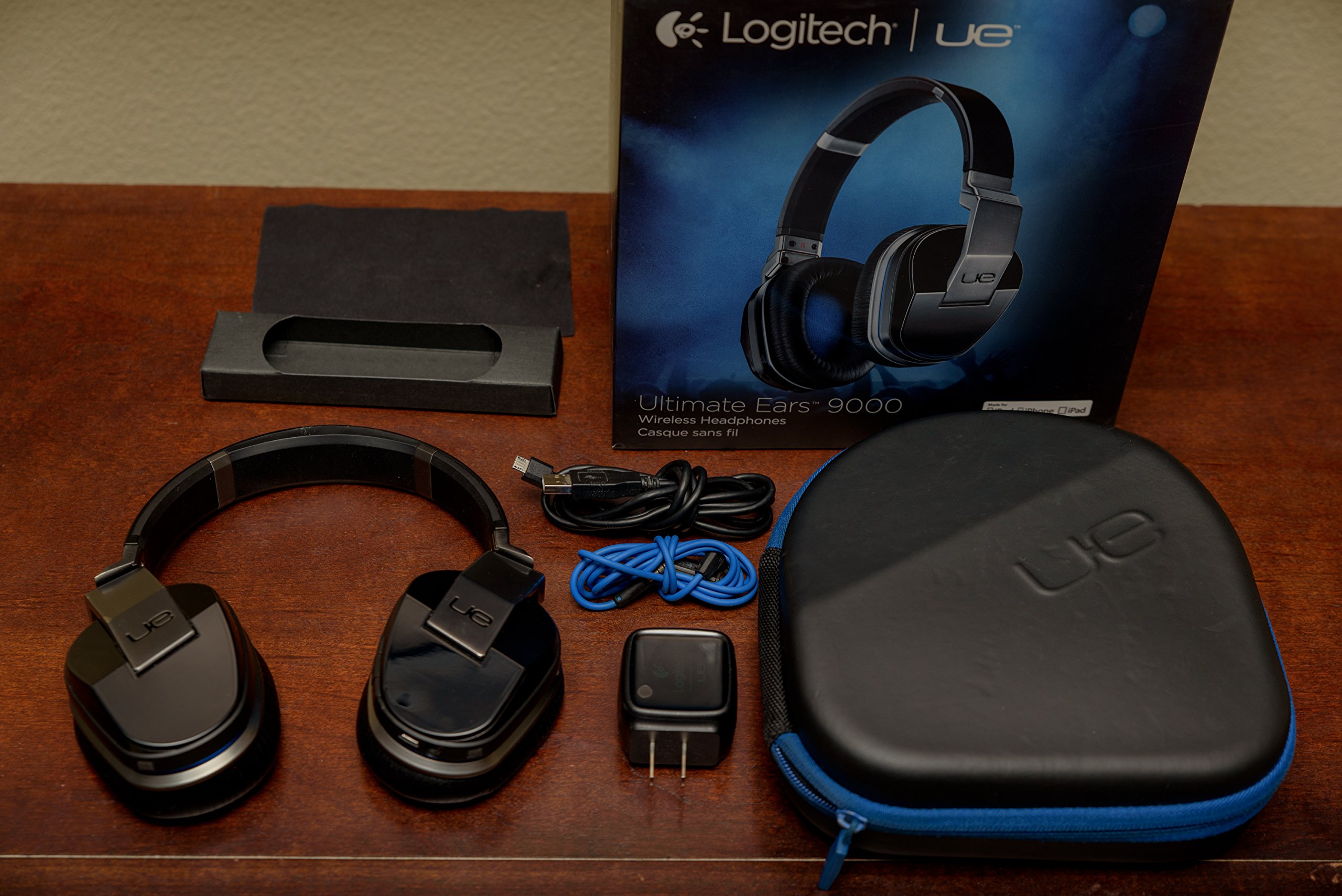 Logitech UE 9000 Wireless Bluetooth Headphones with Noise Cancelling - Premium Over-Ear Headset for Music, Gaming & Travel | Comfortable for Long Wear, Hi-Fi Sound Quality