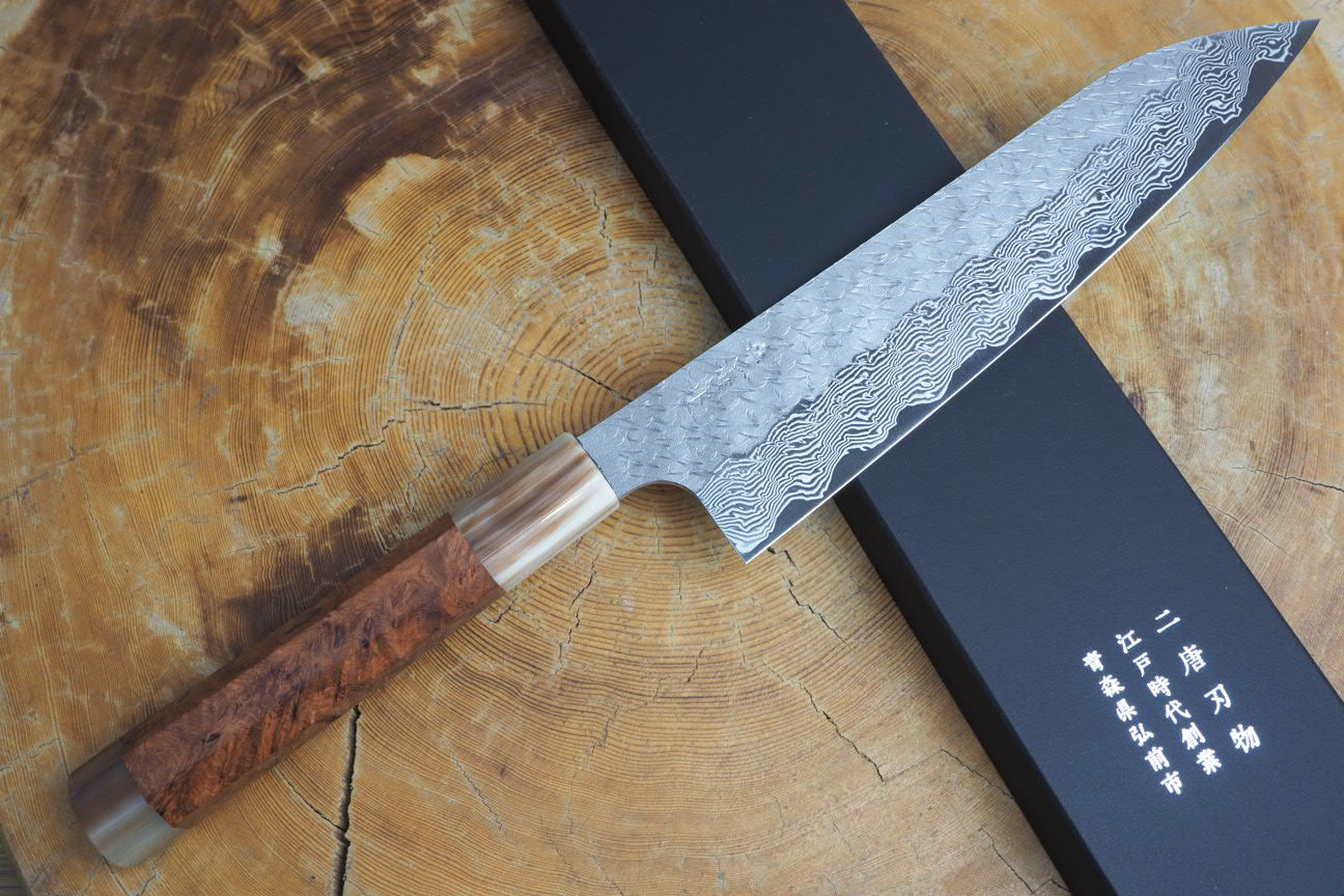 Nigara Hamono SPG Strix Damascus Gyuto Chef Knife 8.2
