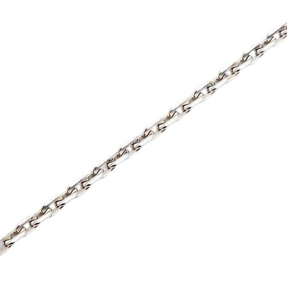 Bikerringshop Skull T-Bar Sterling Silver Chain Necklace for Men - Gothic Punk Jewelry for Bikers, Rockers & Motorcycle Enthusiasts